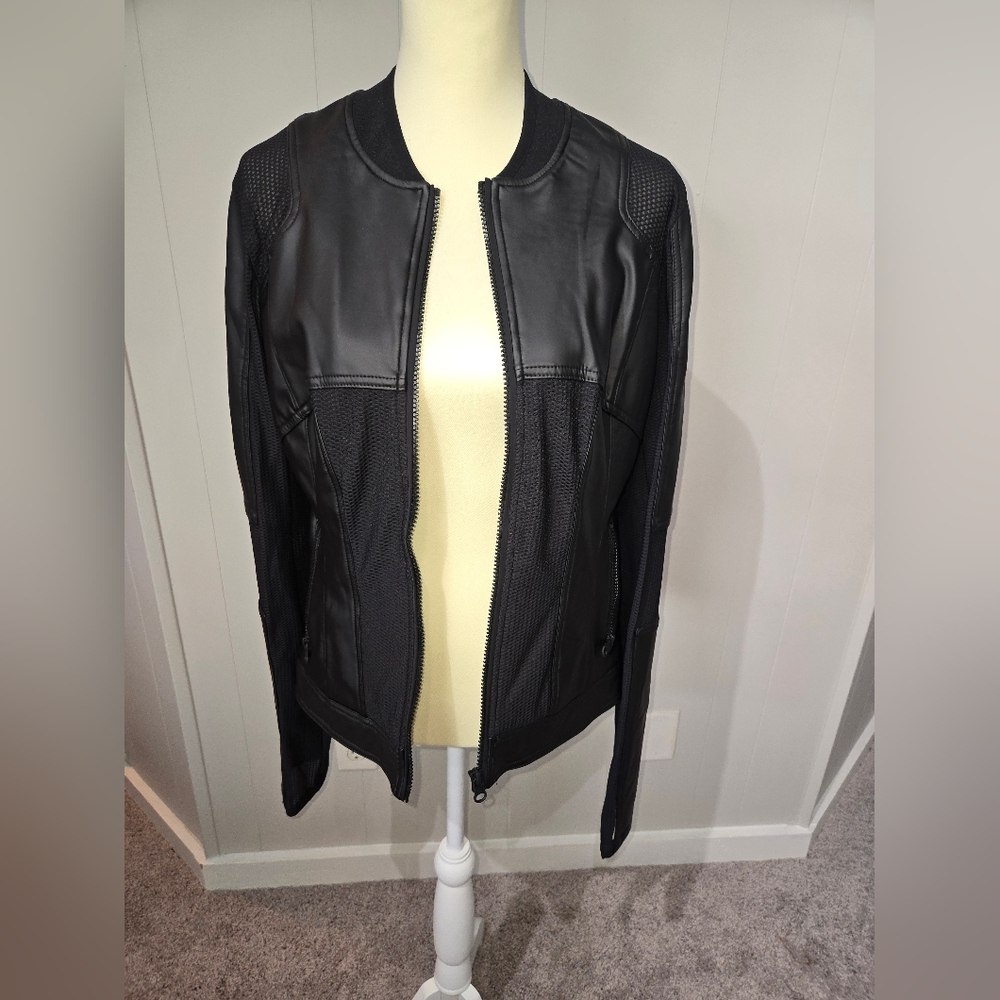 Blanc Noir Black Leather Jacket - Picture 2 of 10